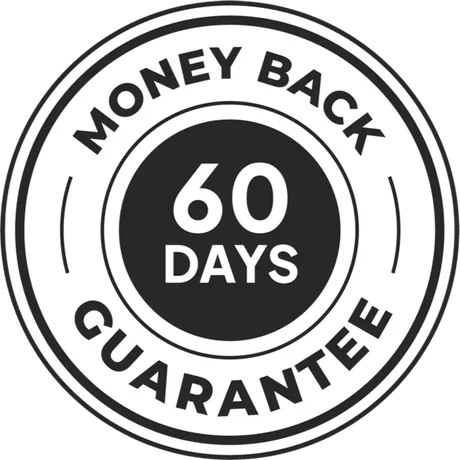Sixty day money back guarantee badge