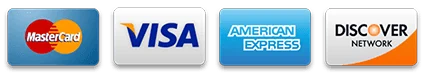 Visa, Mastercard, American Express and Discover are accepted at the seller's checkout