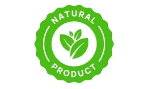 Natural product seal shown on the packaging